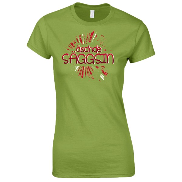 Damen T-Shirt Äschde Säggsin