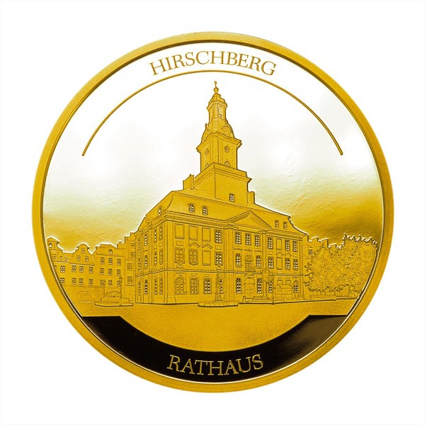 Sonderprägung Feingold 2021 – Schlesien Sammeledition – Rathaus Hirschberg