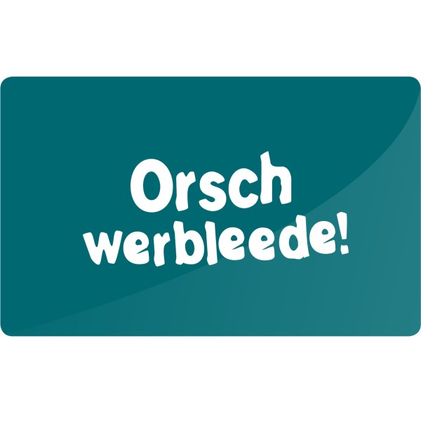 Frühstücksbrett "Orschwerbleede"