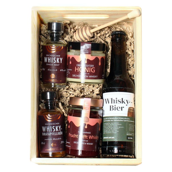 Sächsische Whisky-Geschenkbox