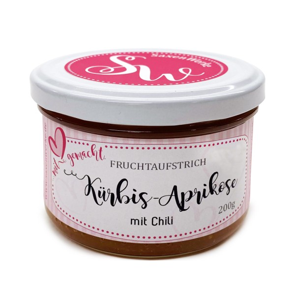 SaxenWerke Fruchtaufstrich Kürbis-Aprikose-Chili