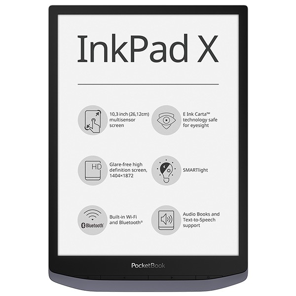 PocketBook InkPad X metallic grey (1)