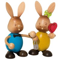Hase Stupsi verliebtes Hasenpaar