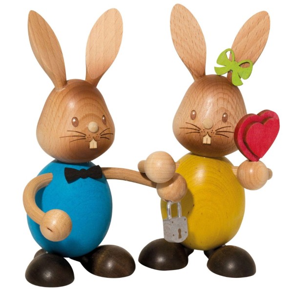 Hase Stupsi verliebtes Hasenpaar