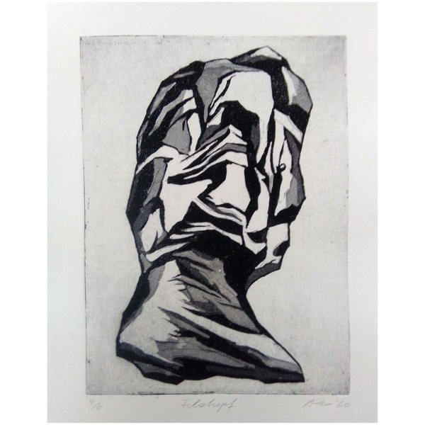 Anne Kern Grafik - Felskopf