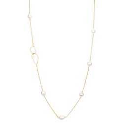 Célia von Barchewitz - Kette KALA mit Perlen & 2 Gliedern - goldfarben