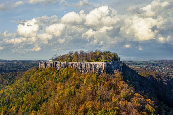 Wandbild Sächsische Schweiz - Festung Königstein (Motiv DMSZ05)