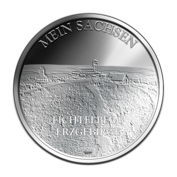 Sonderprägung Feinsilber - Mein Sachsen - Erzgebirge Fichtelberg - Motiv 5