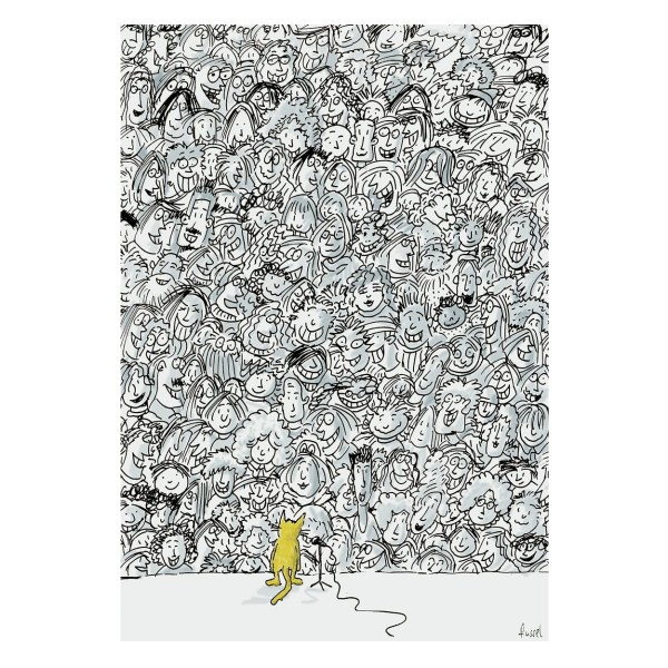 Wandbild "too much" - Fussel - 21. Deutscher Karikaturenpreis