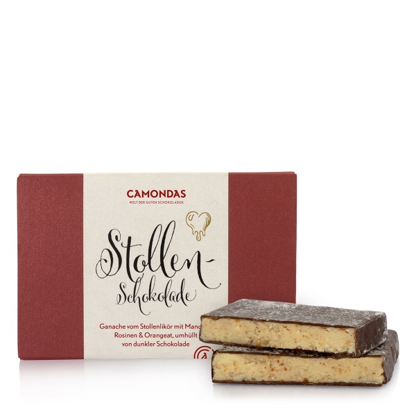 Stollenschokolade - Weihnachtliche Schokoladen-Tafel - CAMONDAS