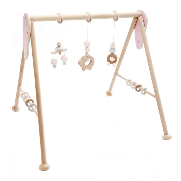 Hess Babyspielgerät Schaf - nature rosa