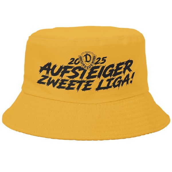 Dynamo Dresden - Fischerhut - AUFSTEIGER - Design 2025 - gelb