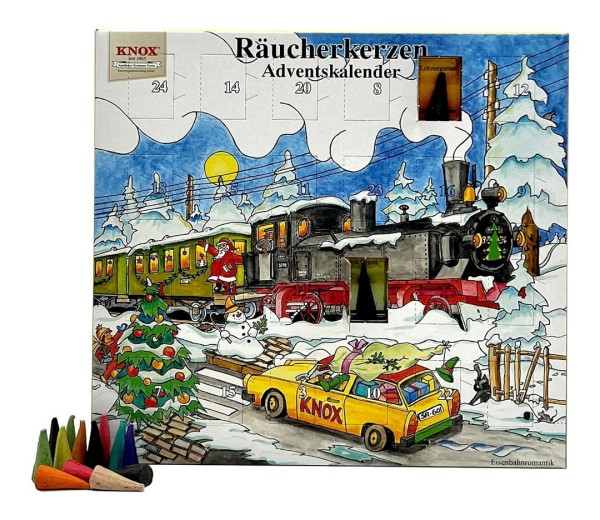 KNOX Räucherkerzen-Adventskalender 2026 - Motiv Eisenbahnromantik6