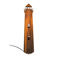 Edelrost-Leuchtturm mit Beleuchtung Edelrost-Leuchtturm mit Beleuchtung