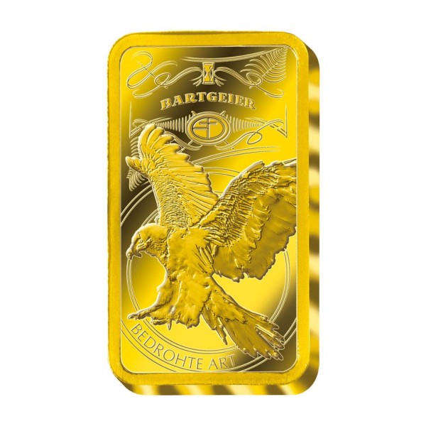 Goldbarren Bedrohte Tierarten "Bartgeier"