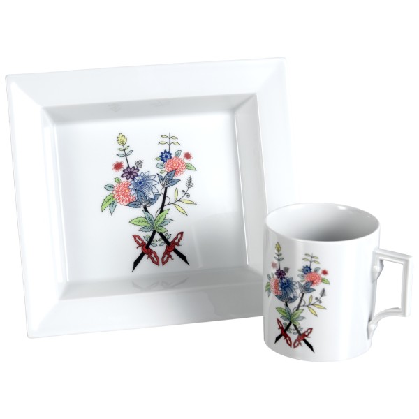 Meissen - Homeoffice-Set - Henkelbecher & Vide-Poche - Swords Fantasy