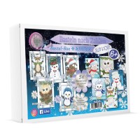 Basteln nach Zahlen - Bastelbox - 5 Winter Motive