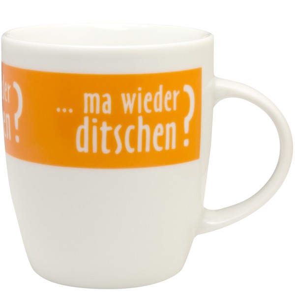 Tasse Ma wieder ditschen? - orange