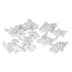 Die Drachen  - Dreidimensionale Figuren aus Pappe zum Basteln und Bemalen