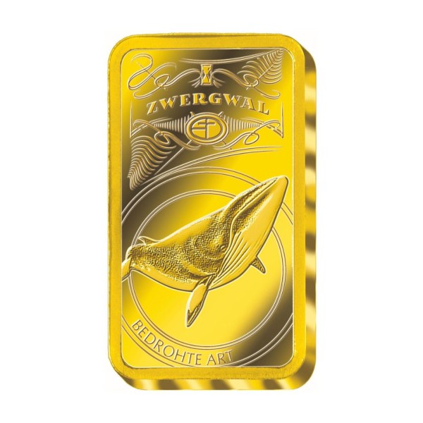 Goldbarren Bedrohte Tierarten "Zwergwal"