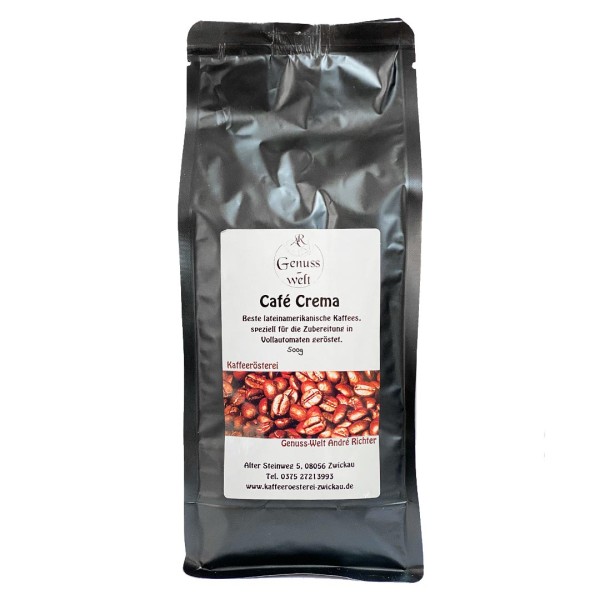 Kaffee Café Crema - 500g, ganze Bohne