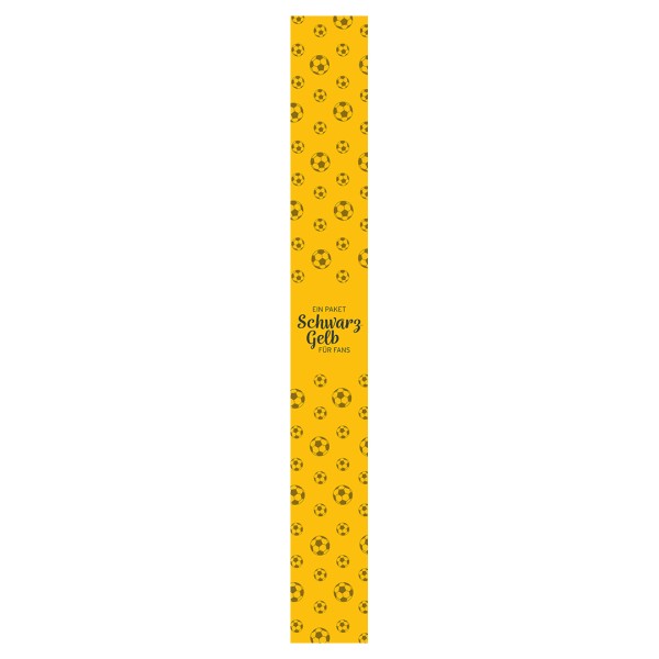 Geschenkbox - Banderole Schwarz-Gelb