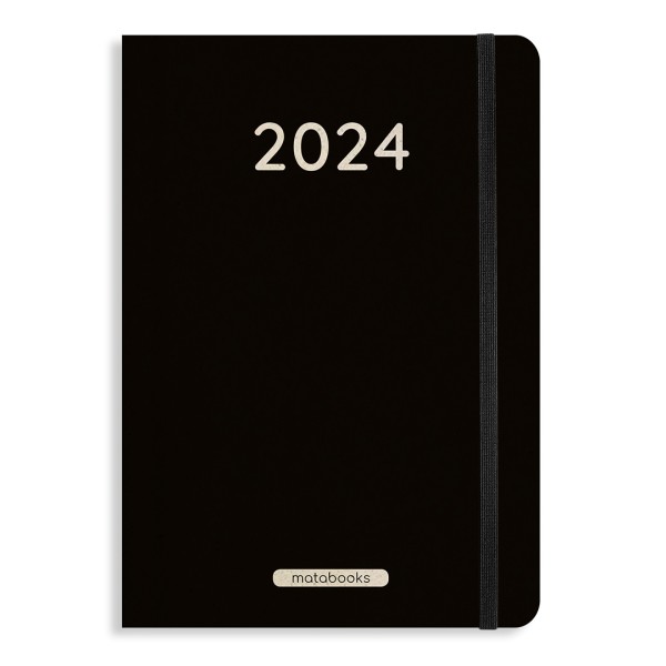 matabooks - A5 Kalender 2024 - Samaya M - Black