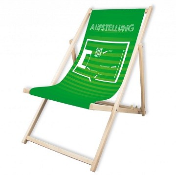 Holzliegestuhl - Aufstellung