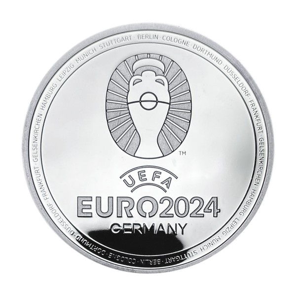 UEFA EURO 2024 Sonderprägung Feinsilber Pokal