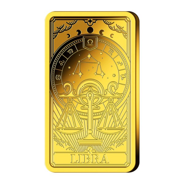 Goldbarren Sternzeichen "Waage"