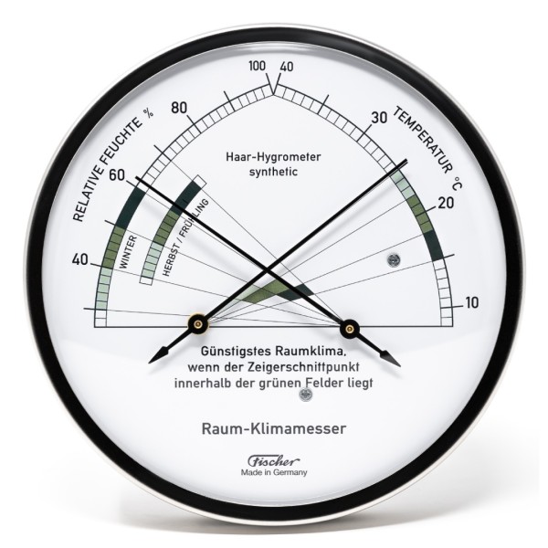 Fischer Hygrometer mit Thermometer - 130mm