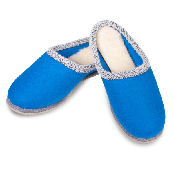 Filzpantoffel blau