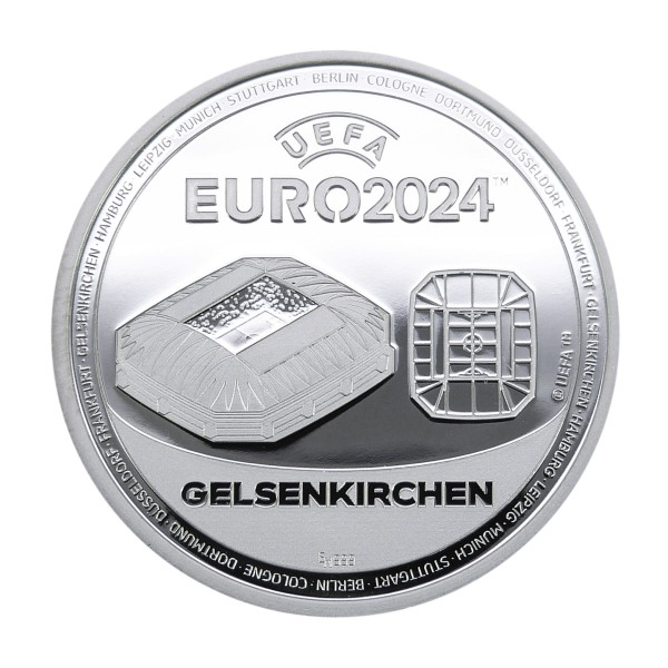 UEFA EURO 2024 Sonderprägung Feinsilber Gelsenkirchen