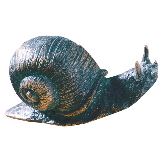 Gartenskulptur Schnecke Bronze