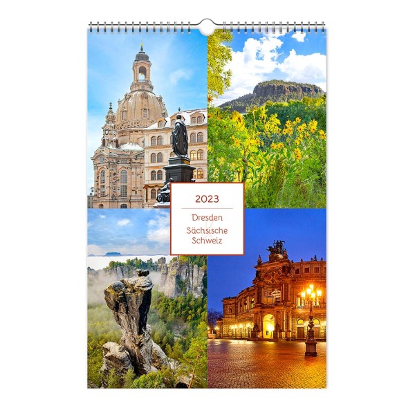 Kalender 2023 - Dresden und Sächsische Schweiz - 20 x 30 cm