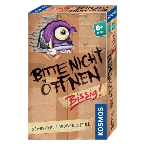 Würfelspiel Bitte nicht öffnen - Bissig! - Spiel für Kinder