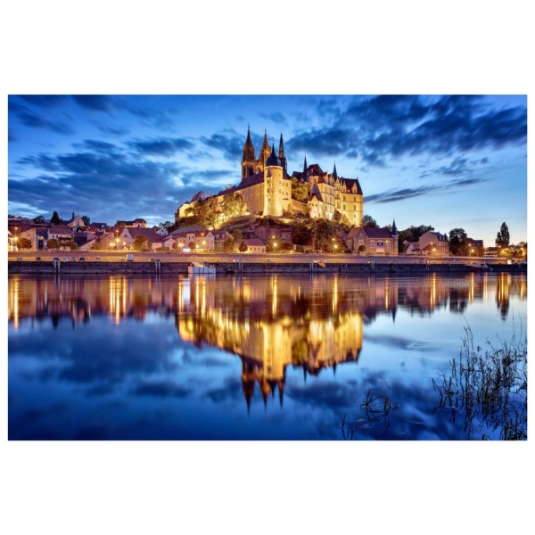 Wandbild Meißen - Albrechtsburg am Sommerabend (Motiv 00827)