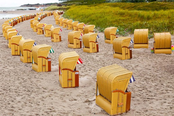 Wandbild Ostsee - Strandkörbe (Motiv DMOS08)