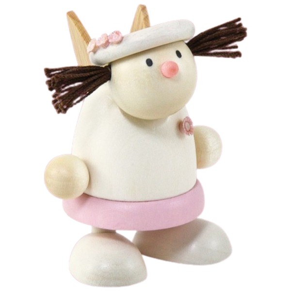 Engel Lotte als Braut - Hobler Holzfigur