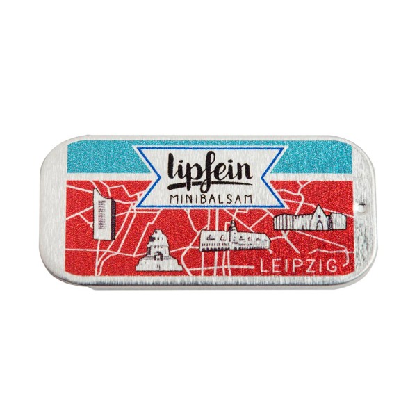 lipfein - Mini-Lippenbalsam Leipzig - eckig