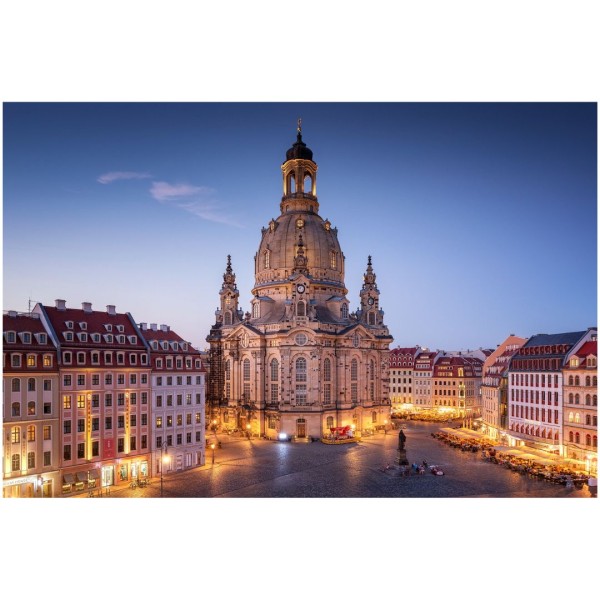 Wandbild Dresden - Frauenkirche zur Blauen Stunde (Motiv 00625)