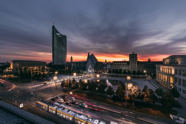 Wandbild Leipzig - Blick über den Augustusplatz (Motiv JM06)