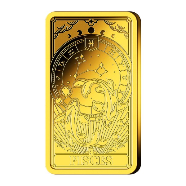 Goldbarren Sternzeichen "Fische"