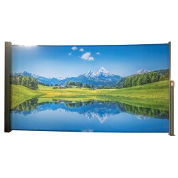 Garden Pleasure Seitenmarkise - Motiv Bergsee