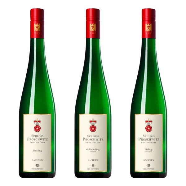 Schloss Proschwitz - 3er Set - Weißwein-Mix - Riesling | Goldriesling | Elbling 2022