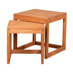 Beistelltische Verwood - 2er Set - Teak-Holz