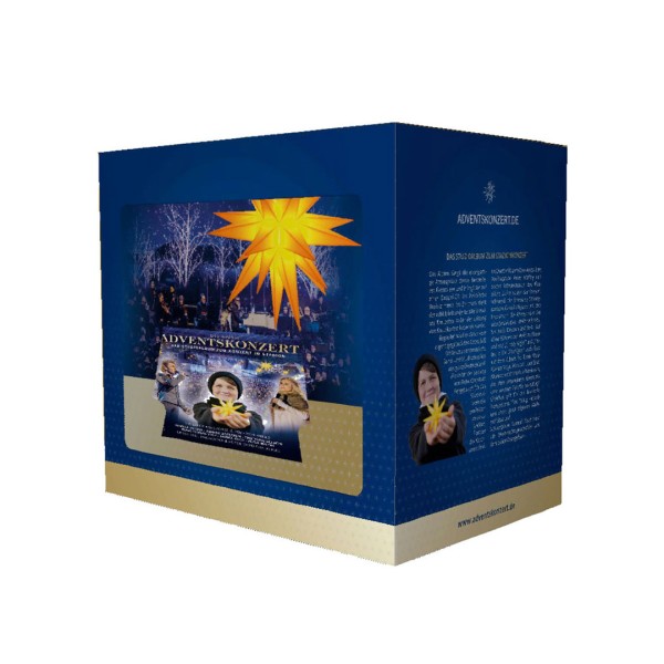 Geschenkbox mit CD & Herrnhuter Stern - Das große Adventskonzert - Dresdner Kreuzchor