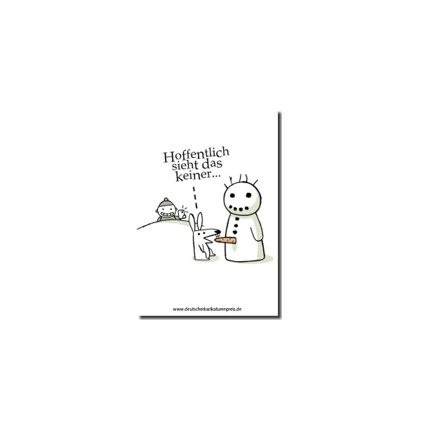 Magnet - Facebook (Schneemann mit Möhre)