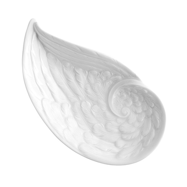 Flügelschale, Weiß, L 22 cm
