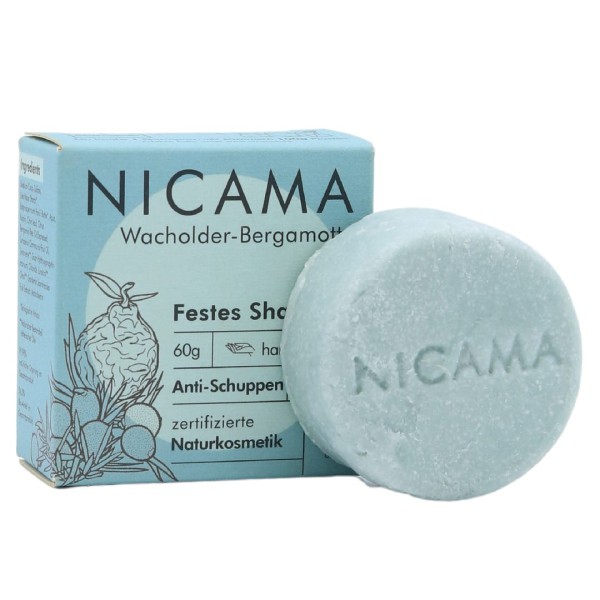 NICAMA Festes Shampoo Wacholder-Bergamotte